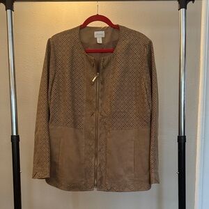 Chico's Brown Perforated Jacket